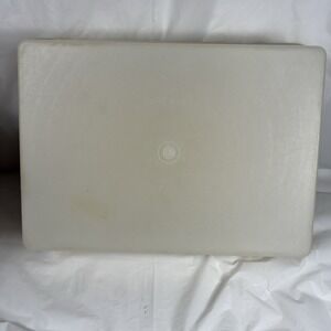 Vintage Tupperware Rectangle Cake Keeper Carrier Harvest Gold‎ 15"x11"
